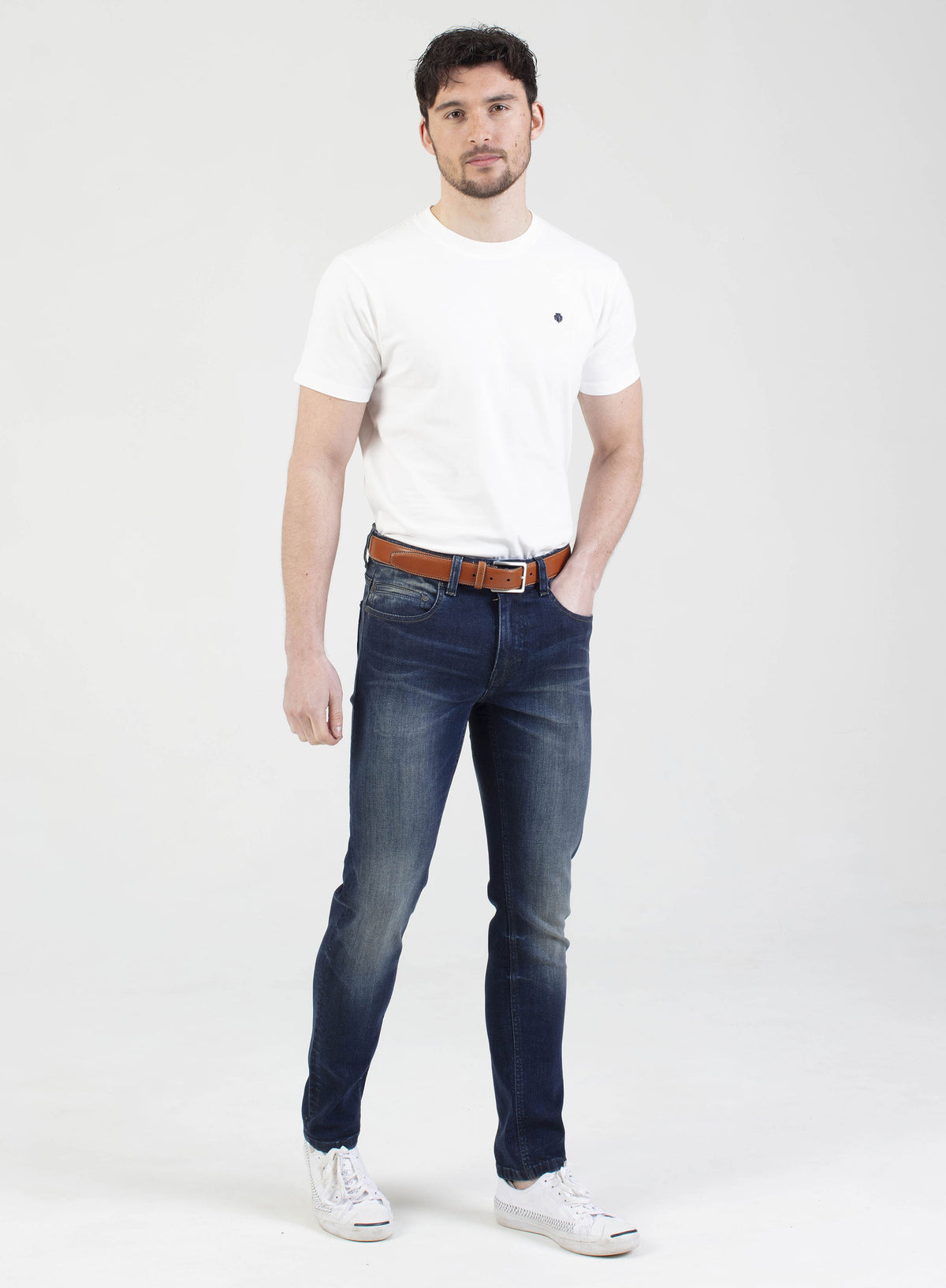 Stretch mens fog tinted wash slim fit denim jean mish mash