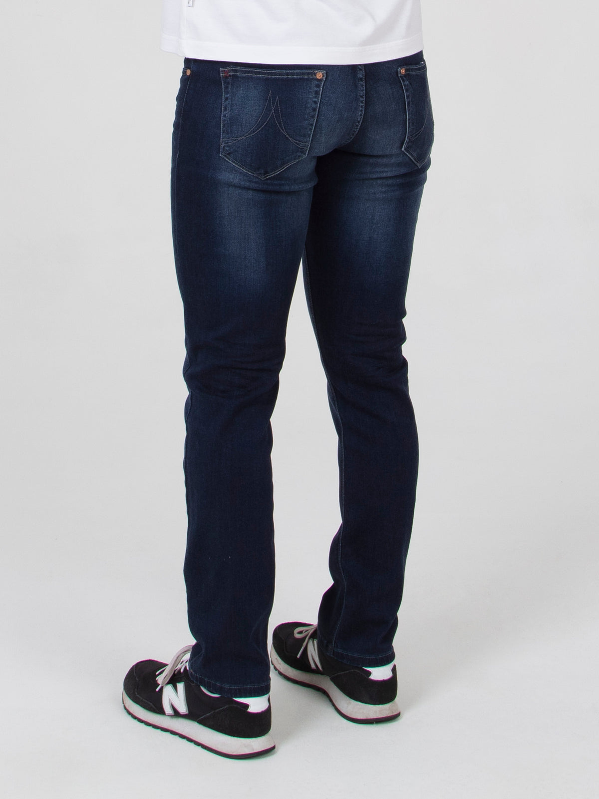 Extra stretch comfortable mens dark wash tapered fit denim jean mish mash lot xx