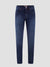 Tapered Fit Mid Stretch Thunderbolt Dark Jeans