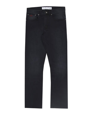 Hyper flex stretch comfortable mens clean blue black tapered fit denim jean mish mash flex
