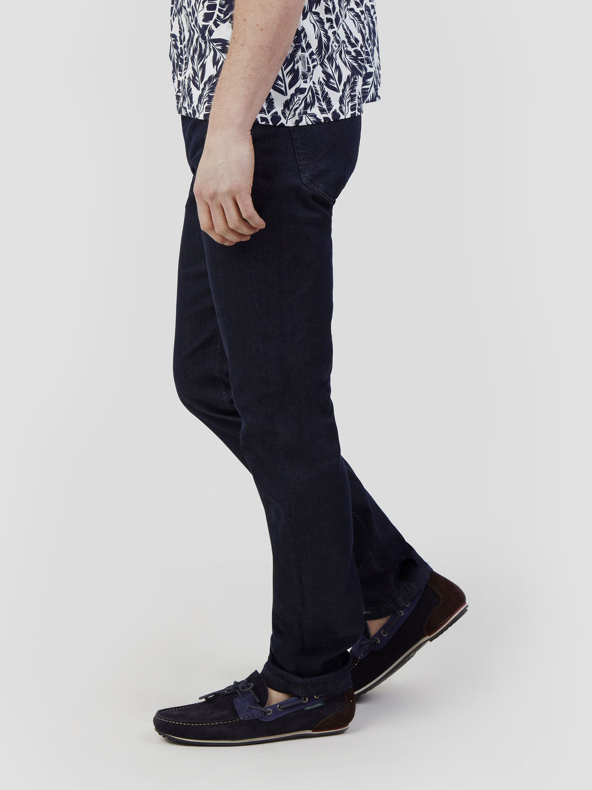 Hyper flex stretch comfortable mens raw look deep sea tapered fit denim jean mish mash flex