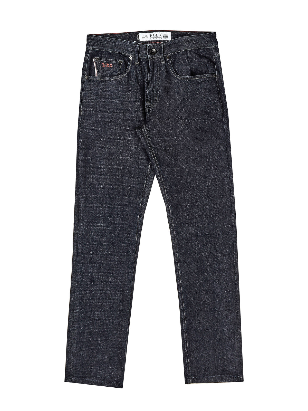 Hyper flex stretch comfortable mens raw look deep sea tapered fit denim jean mish mash flex