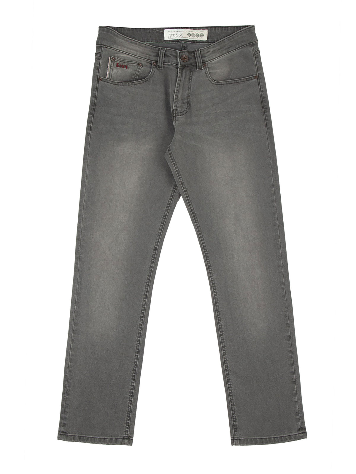 Stretch mens light grey wash tapered fit denim jean mish mash lot xx