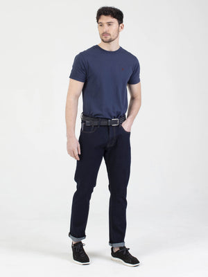 Stretch mens essential classic raw look tapered fit denim jean mish mash lot xx