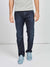 Stretch mens navy resin coated straight fit denim jean mish mash lot xx