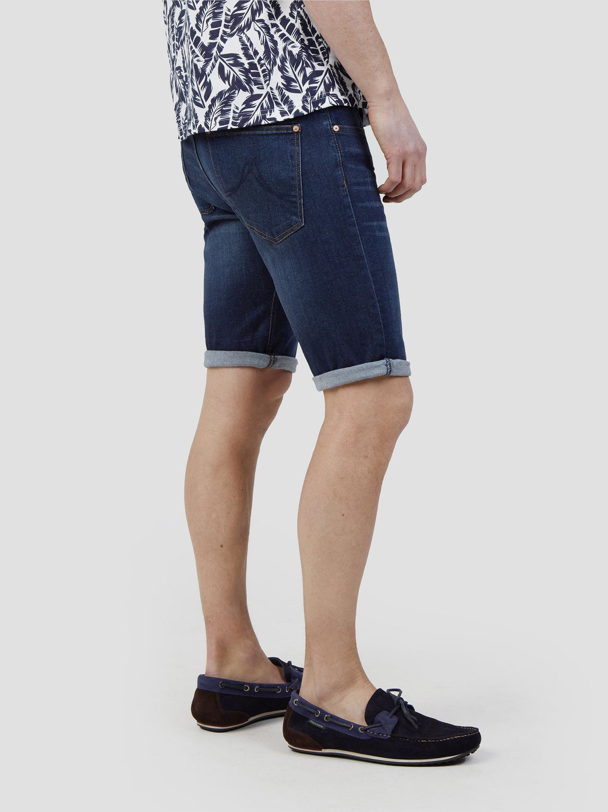 High Stretch Paul Dark Denim Jean Shorts