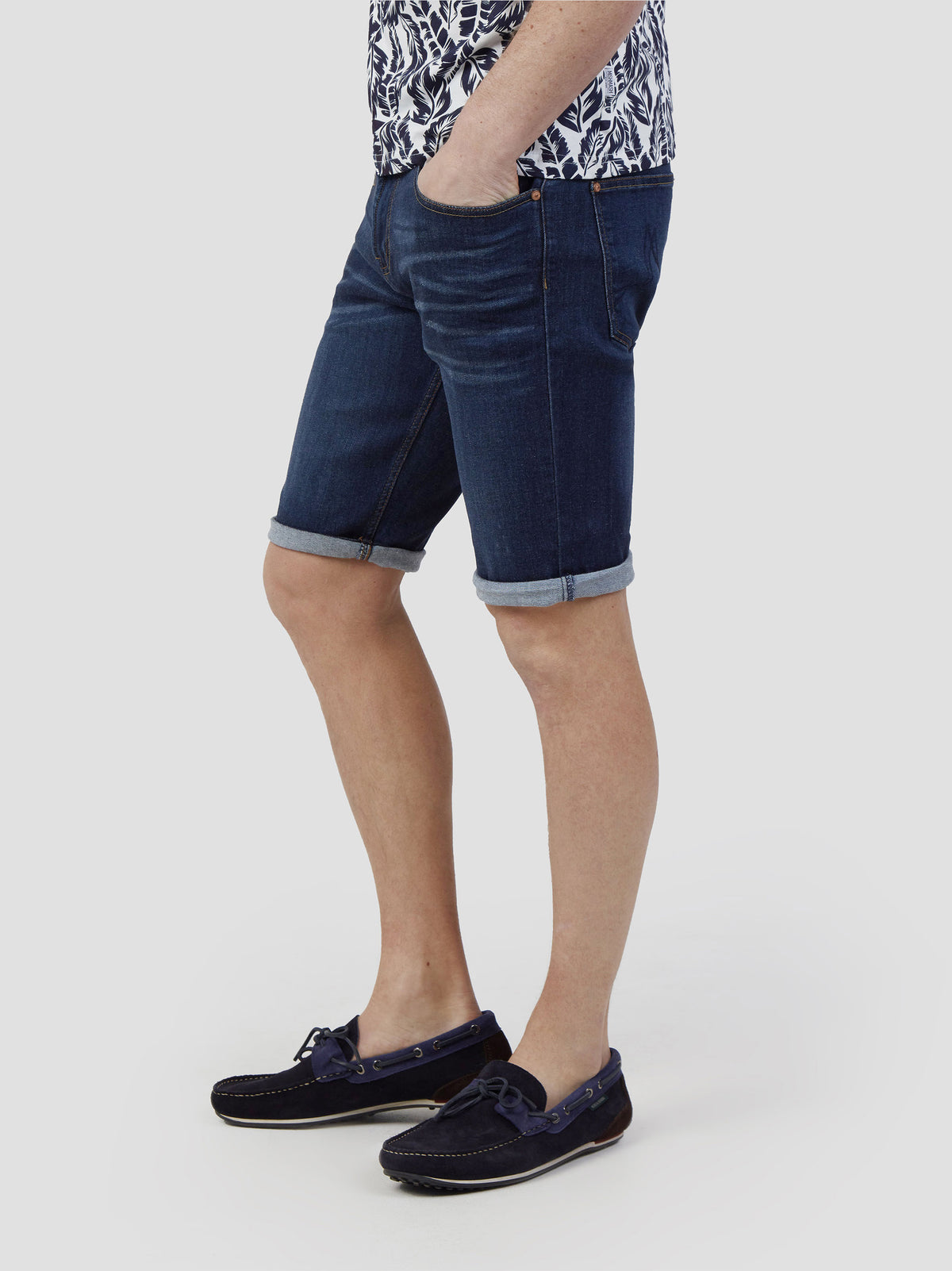 High Stretch Paul Dark Denim Jean Shorts