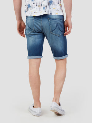 High Stretch Paul Light Denim Jean Shorts