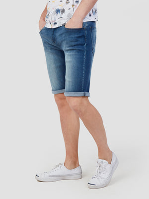 High Stretch Paul Light Denim Jean Shorts