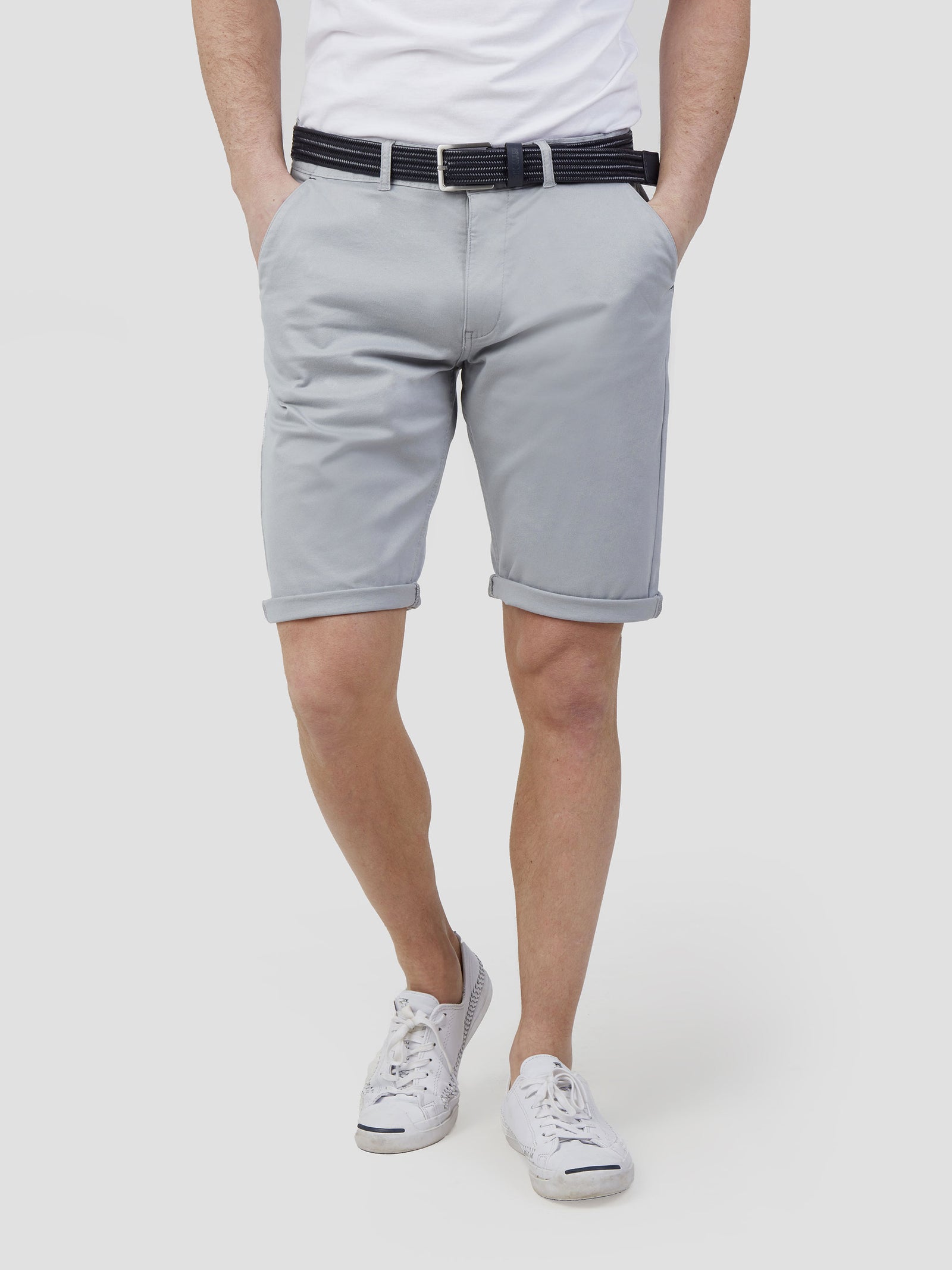 Mid Stretch Weymouth Grey Chino Shorts