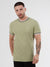 Regular Fit Textured Cotton Jersey Stockholm Pale Green T-Shirt