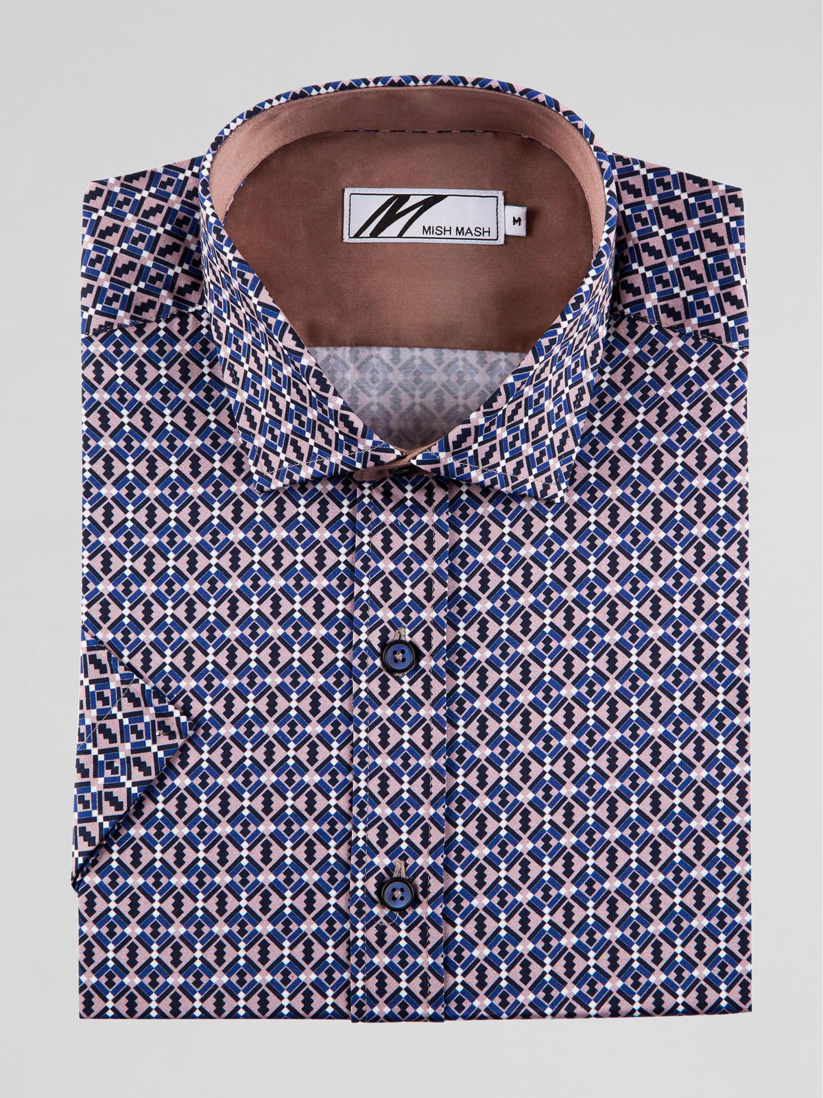 gazelle-dusky-pink-printed-mens-smart-short-sleeve-shirt-mish-mash