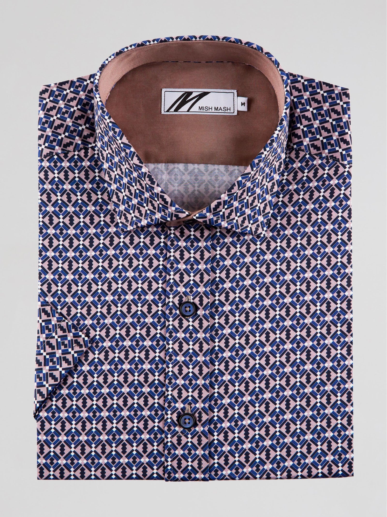 gazelle-dusky-pink-printed-mens-smart-short-sleeve-shirt-mish-mash