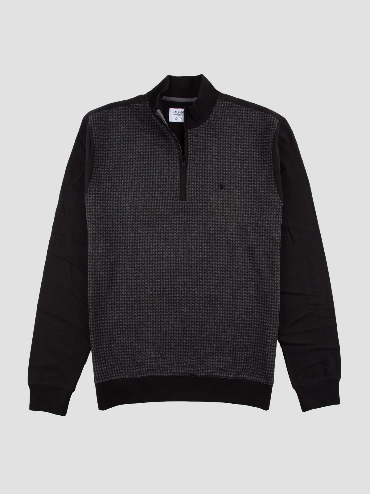 hibok-black-charcoal-mens-printed-lightweight-cotton-funnel-neck-sweater-mish-mash