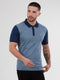 Regular Fit Sirus Navy Printed Jersey Polo