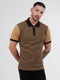 Regular Fit Sirus Camel Printed Jersey Polo