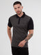Regular Fit Sirus Black Printed Jersey Polo