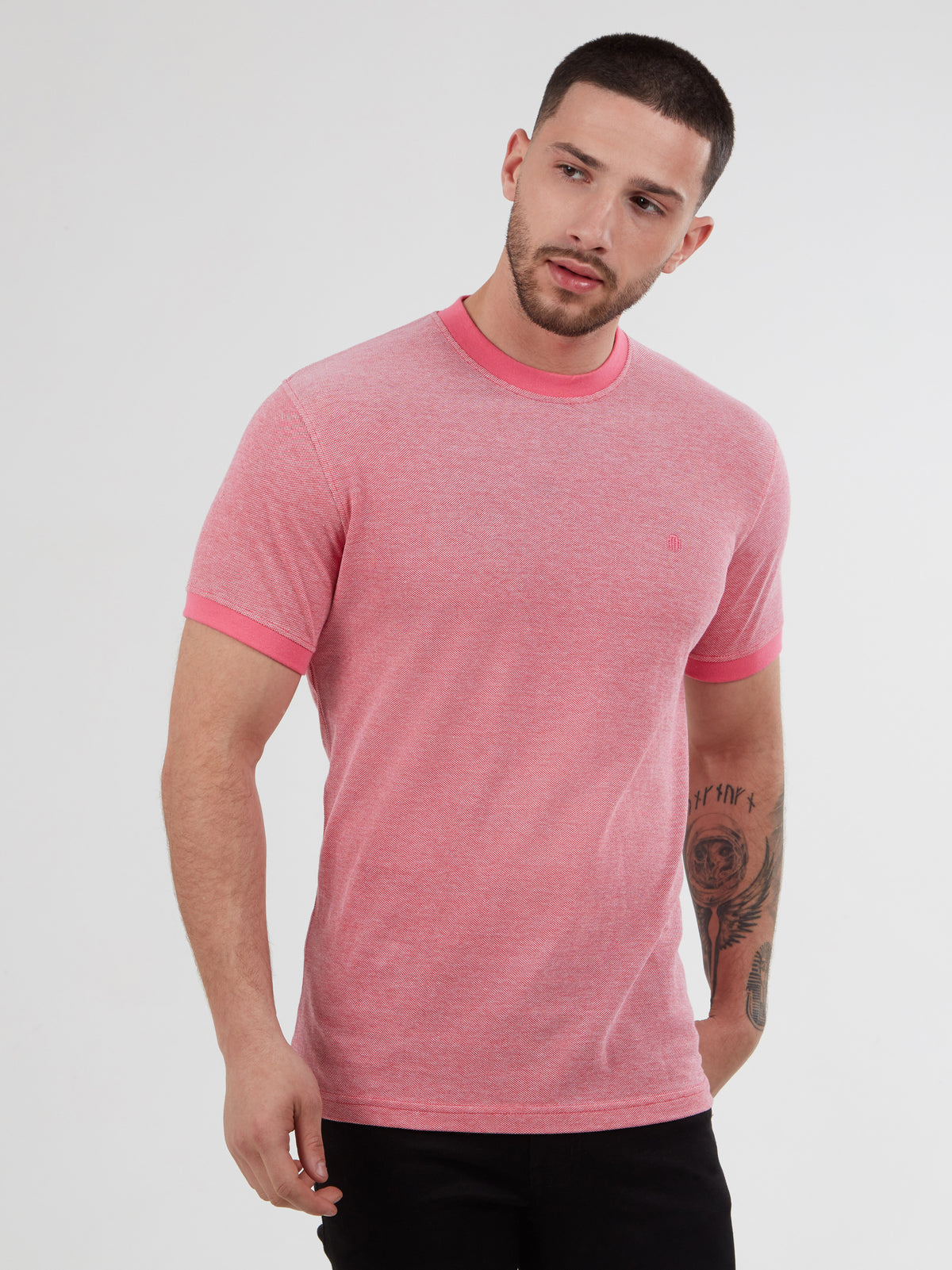 raft-pale-red-basic-mens-pique-short-sleeve-t-shirt-mish-mash