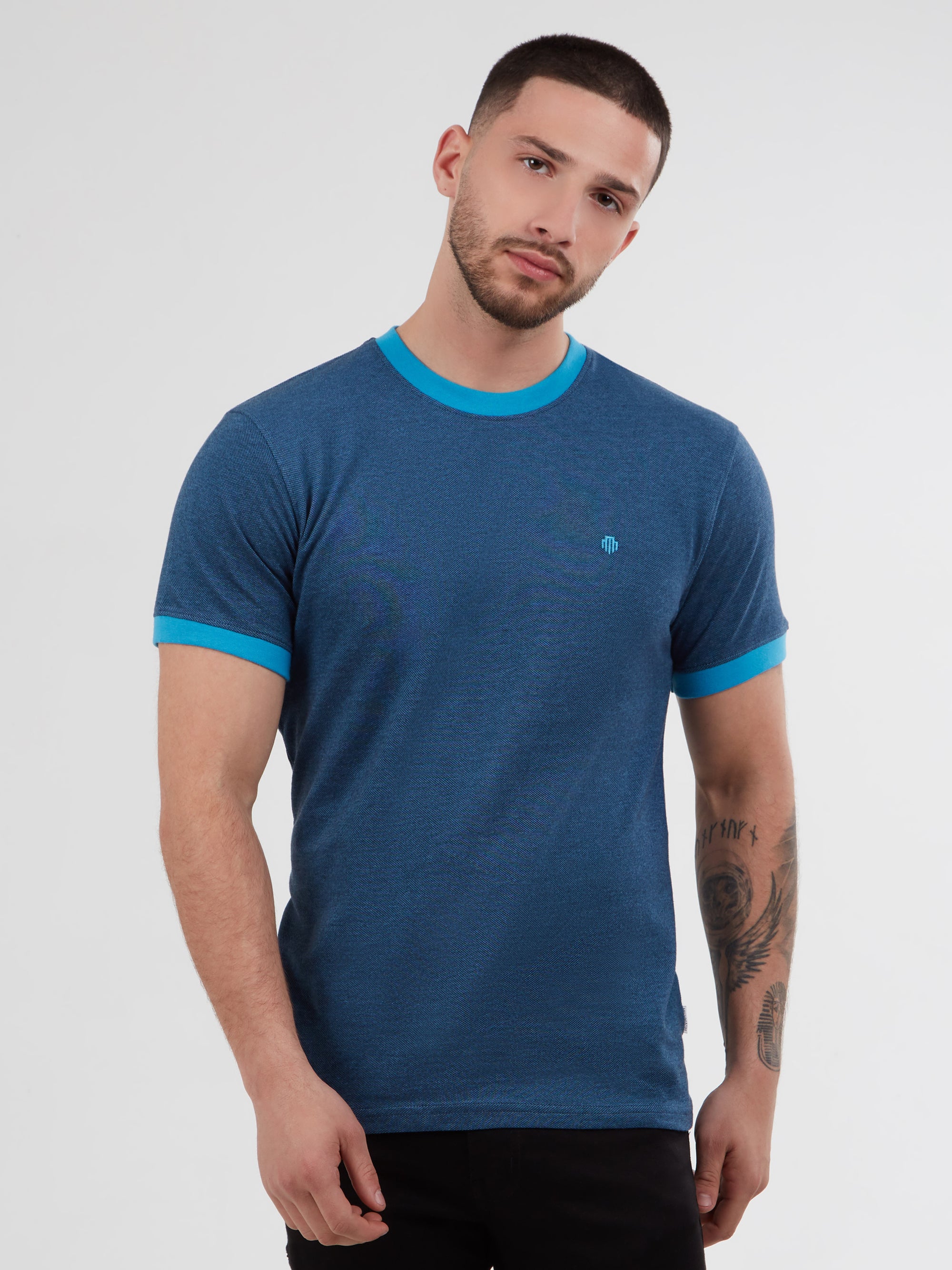 raft-petrol-navy-basic-mens-pique-short-sleeve-t-shirt-mish-mash