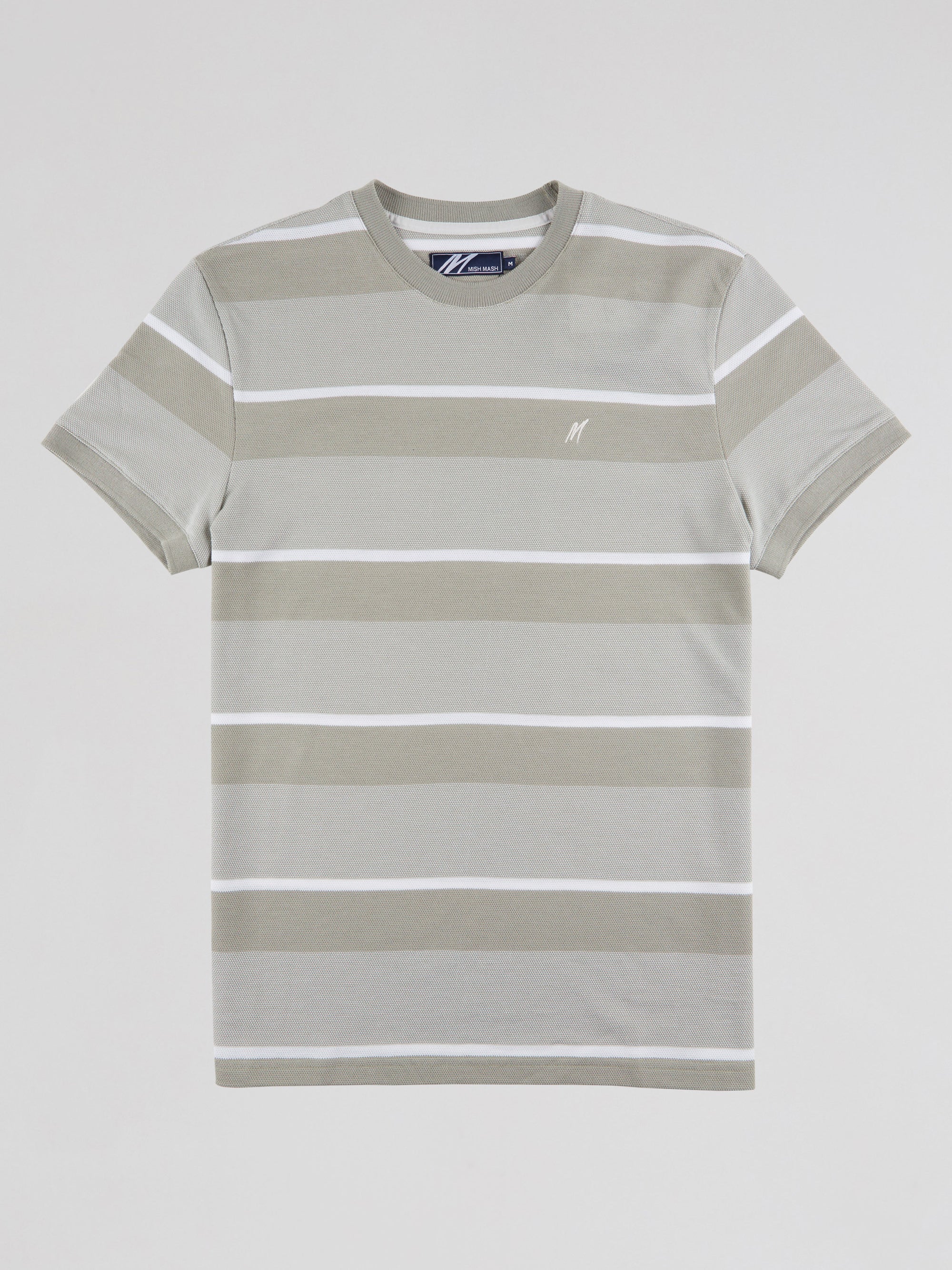 Regular Fit Tide Desert Sage Striped Pique T-Shirt