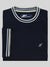Regular Fit Textured Cotton Jersey Stockholm Ink T-Shirt