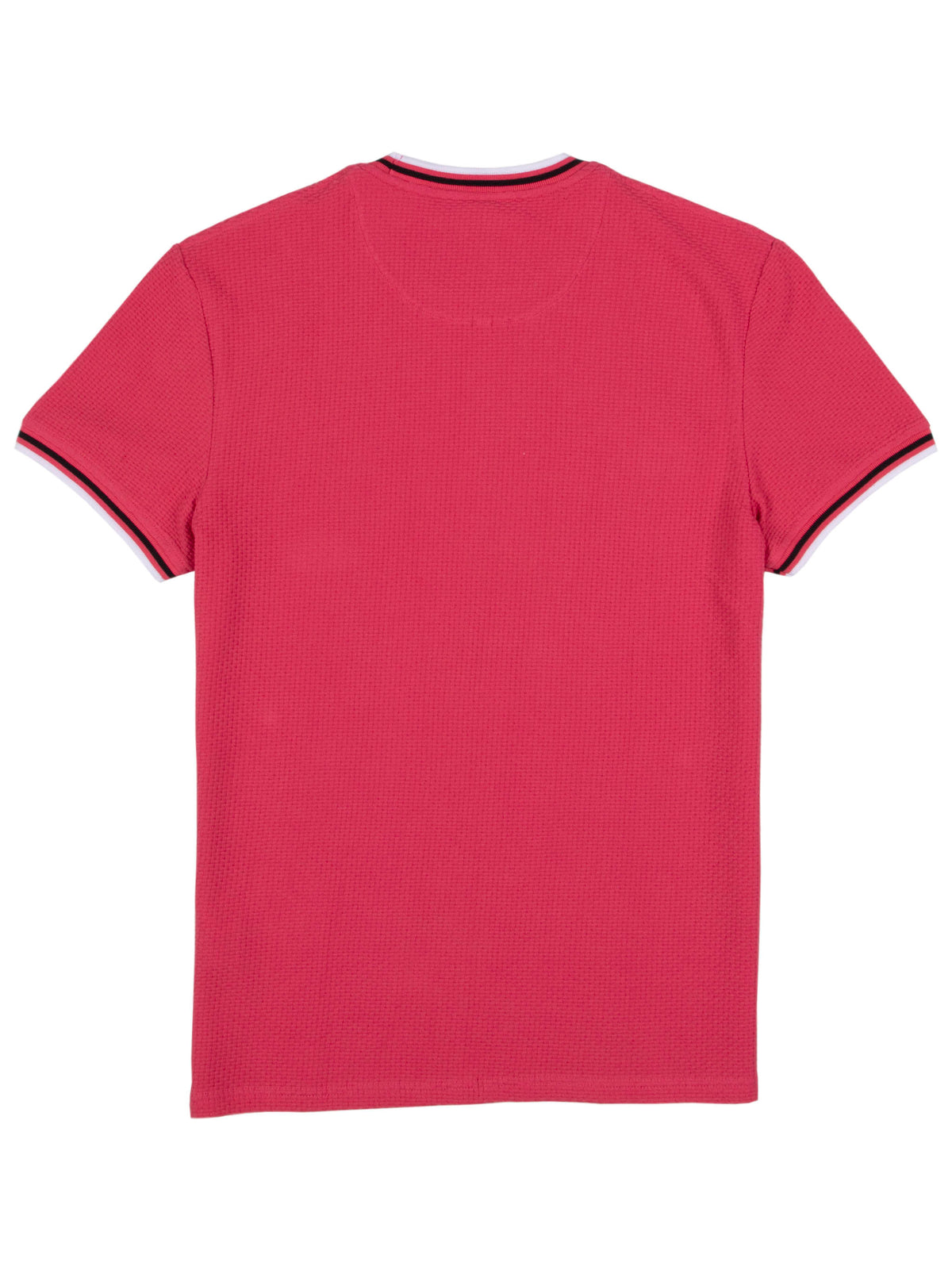 Regular Fit Textured Cotton Jersey Stockholm Pale Red T-Shirt