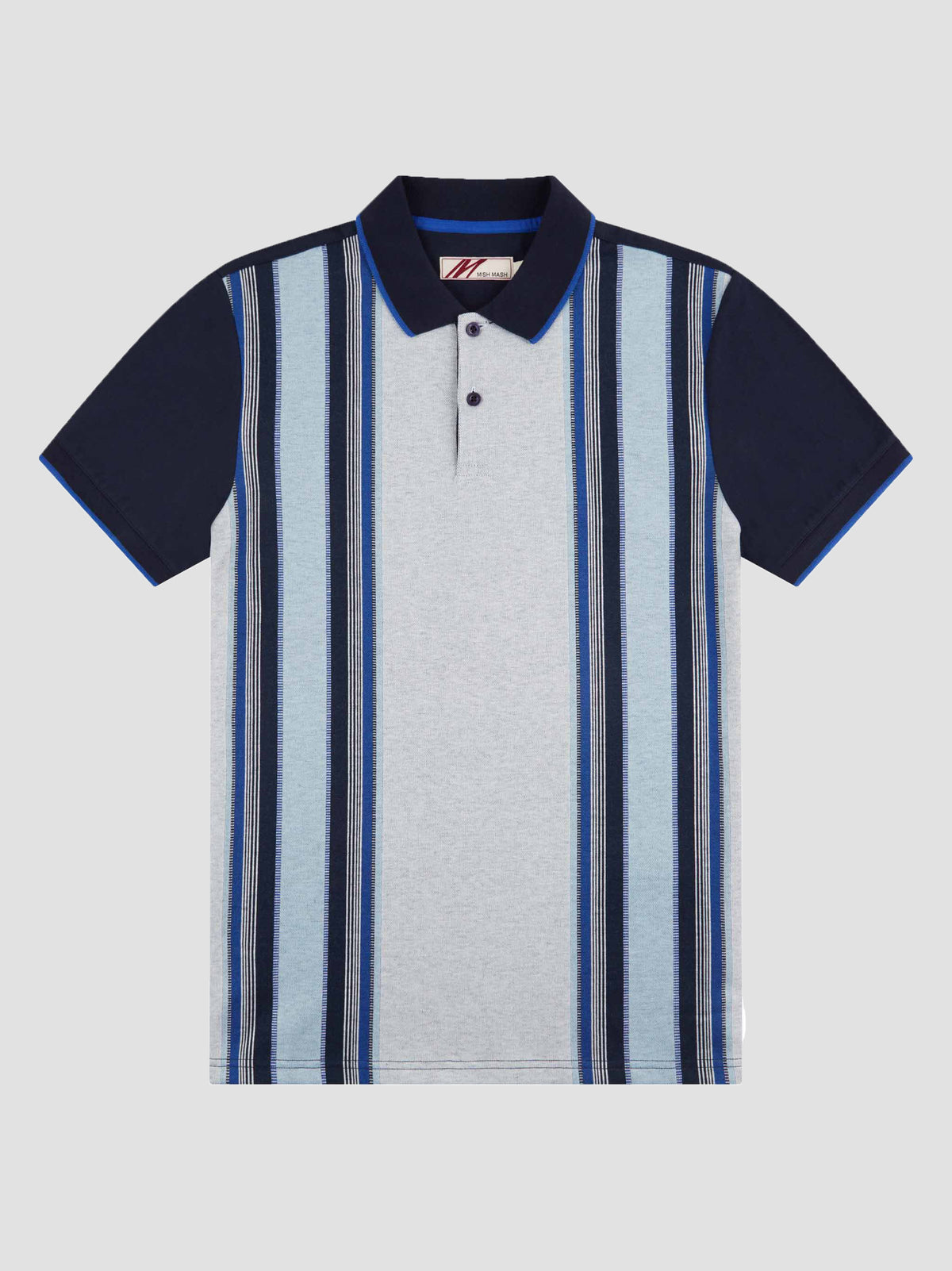 badger-navy-striped-jacquard-mens-jersey-short-sleeve-polo-shirt-mish-mash