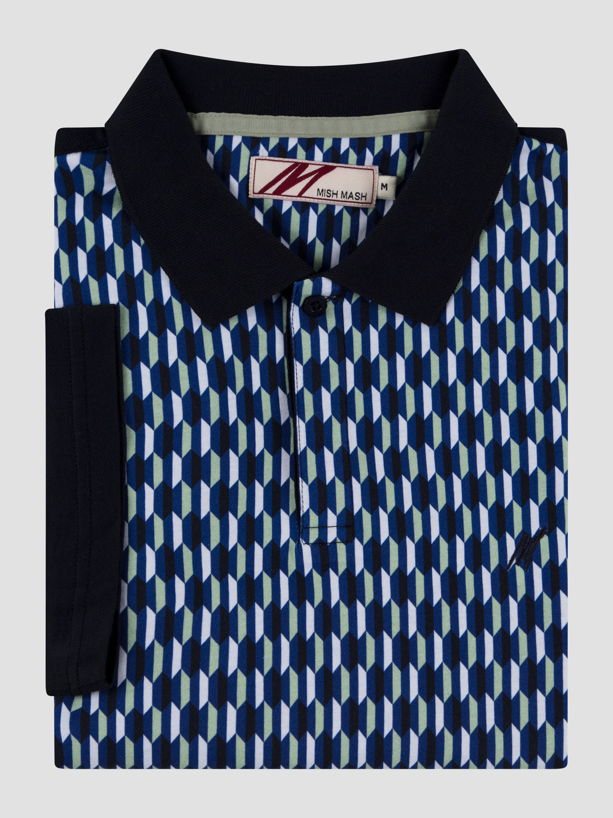 baron-navy-deep-royal-printed-mens-jersey-short-sleeve-polo-shirt-mish-mash