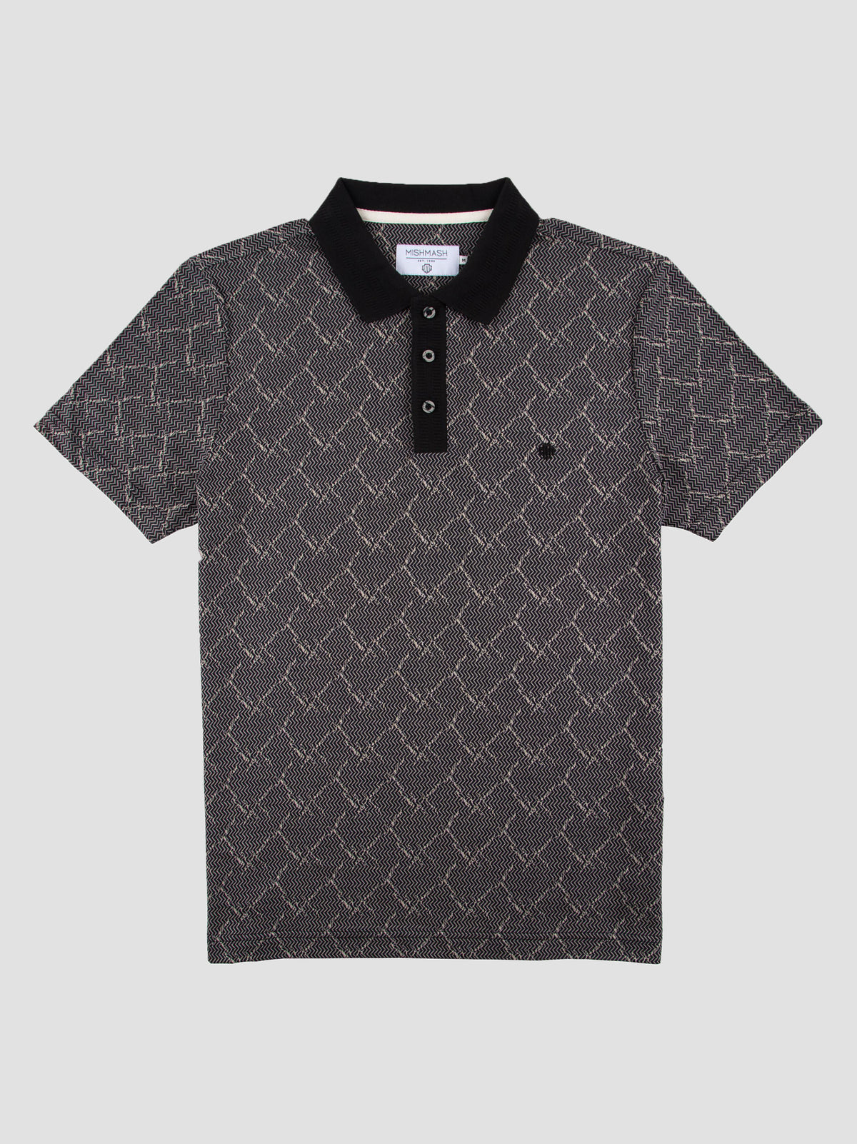 cram-black-basic-mens-jersey-short-sleeve-polo-shirt-mish-mash