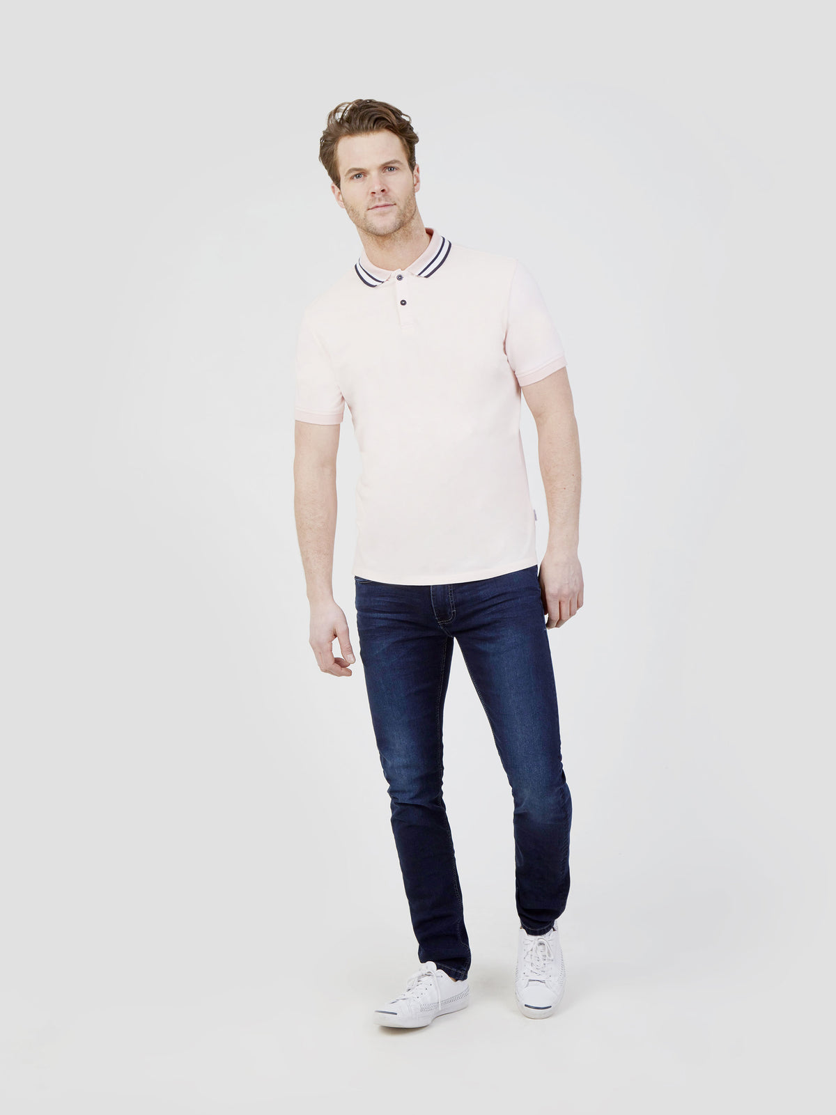 Regular Fit Sandbar Pastel Pink Pique Polo