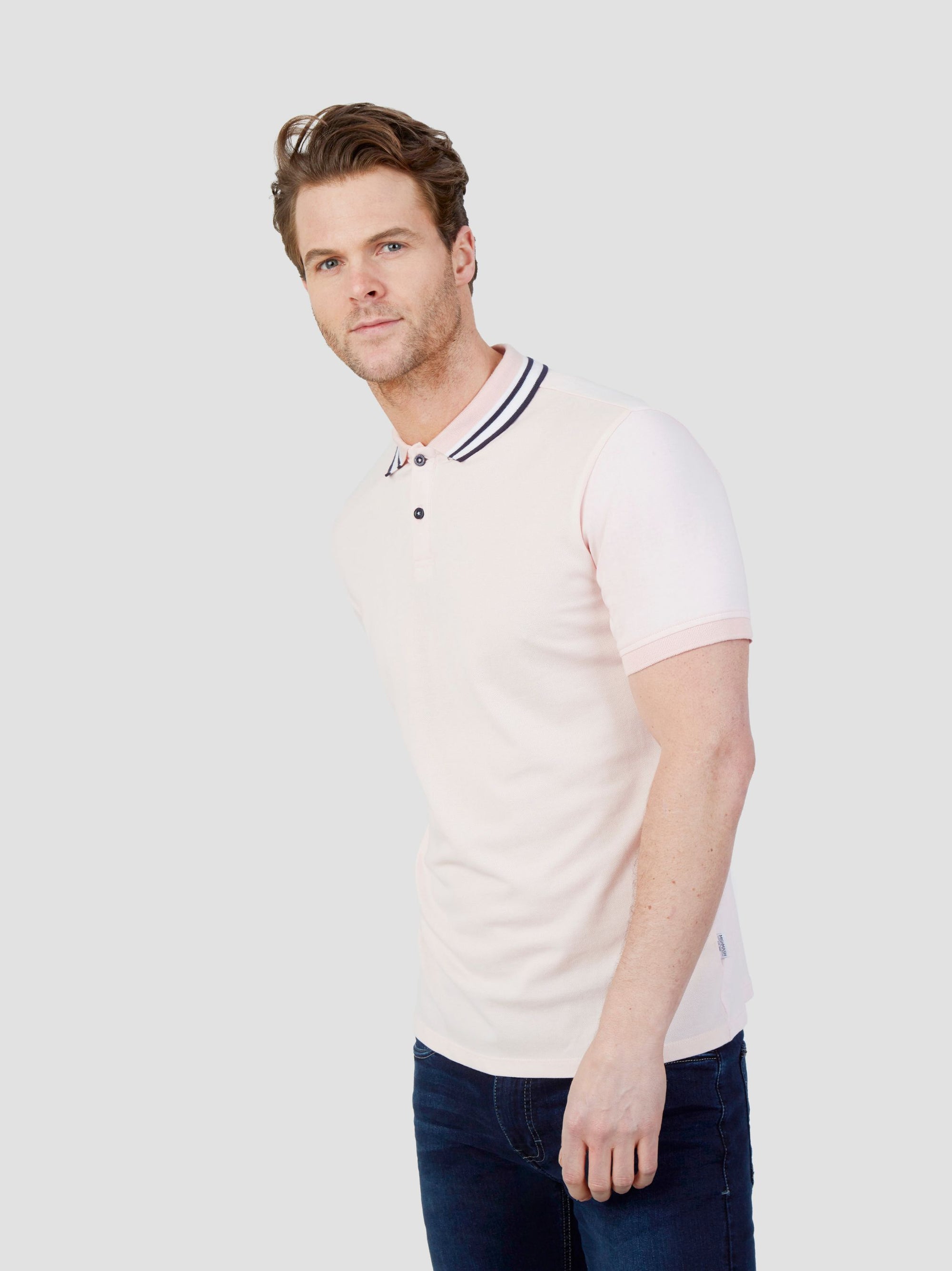 Regular Fit Sandbar Pastel Pink Pique Polo