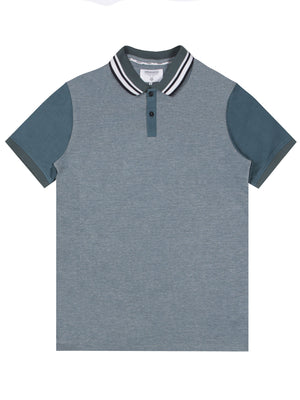 Regular Fit Sandbar Teal Pique Polo