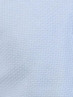 Regular fit mens cotton textured jersey with sport collar tipping sky light blue short sleeve polo mish mash jeans