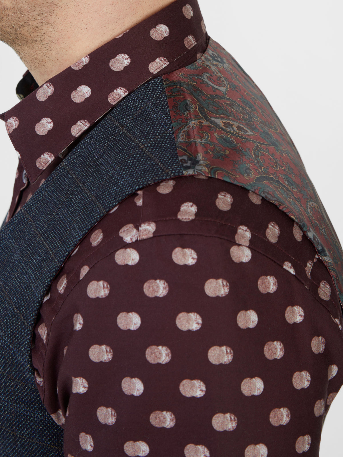 Regular fit grey check waistcoat with two external pockets finished with mock horn buttons mish mash jeans