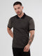 Regular Fit Sirus Khaki Printed Jersey Polo