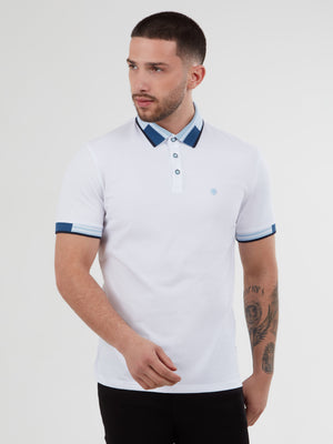 Regular Fit Oslo White Cotton Jersey Polo