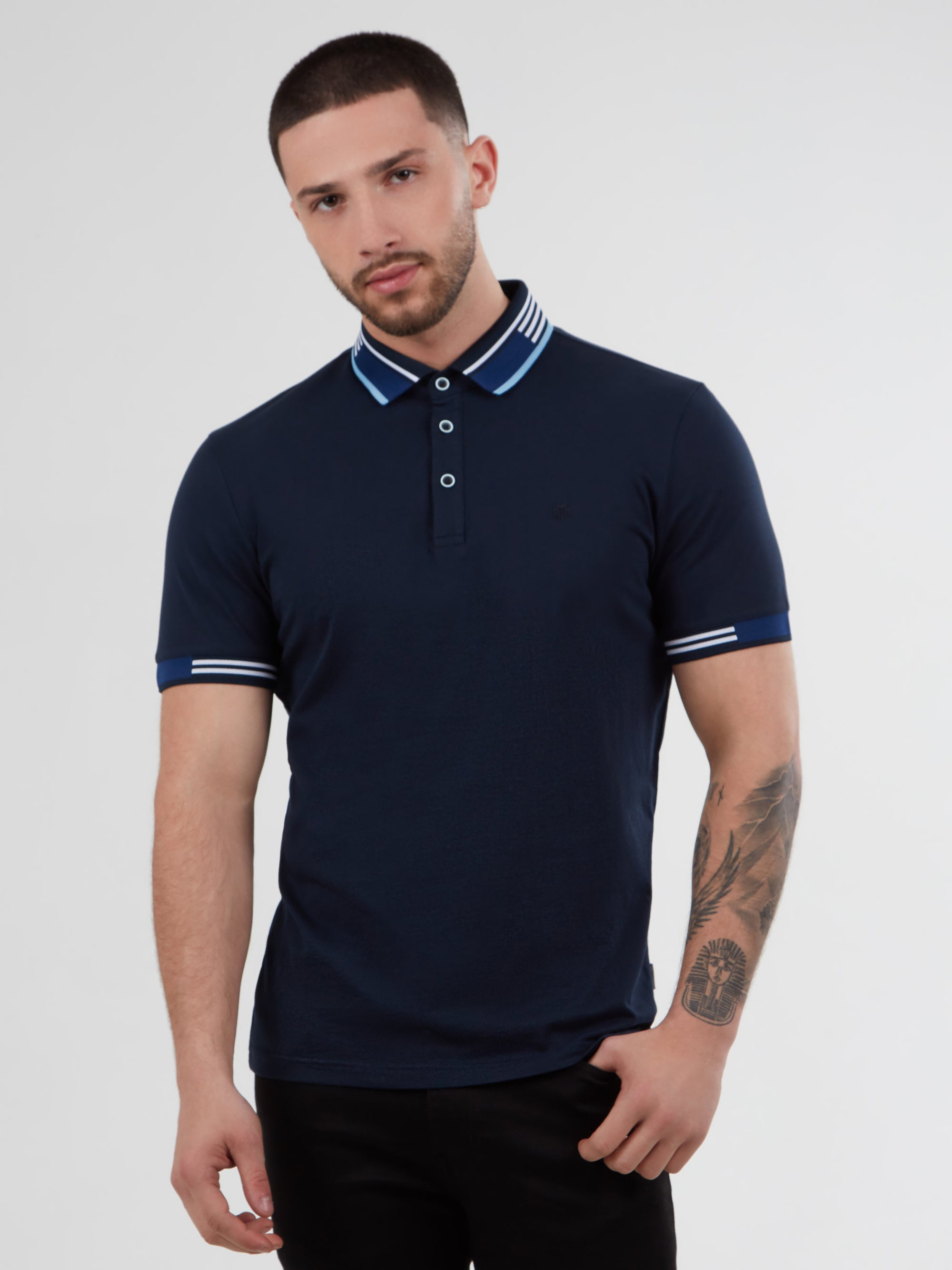 Regular Fit Oslo Navy Jersey Polo