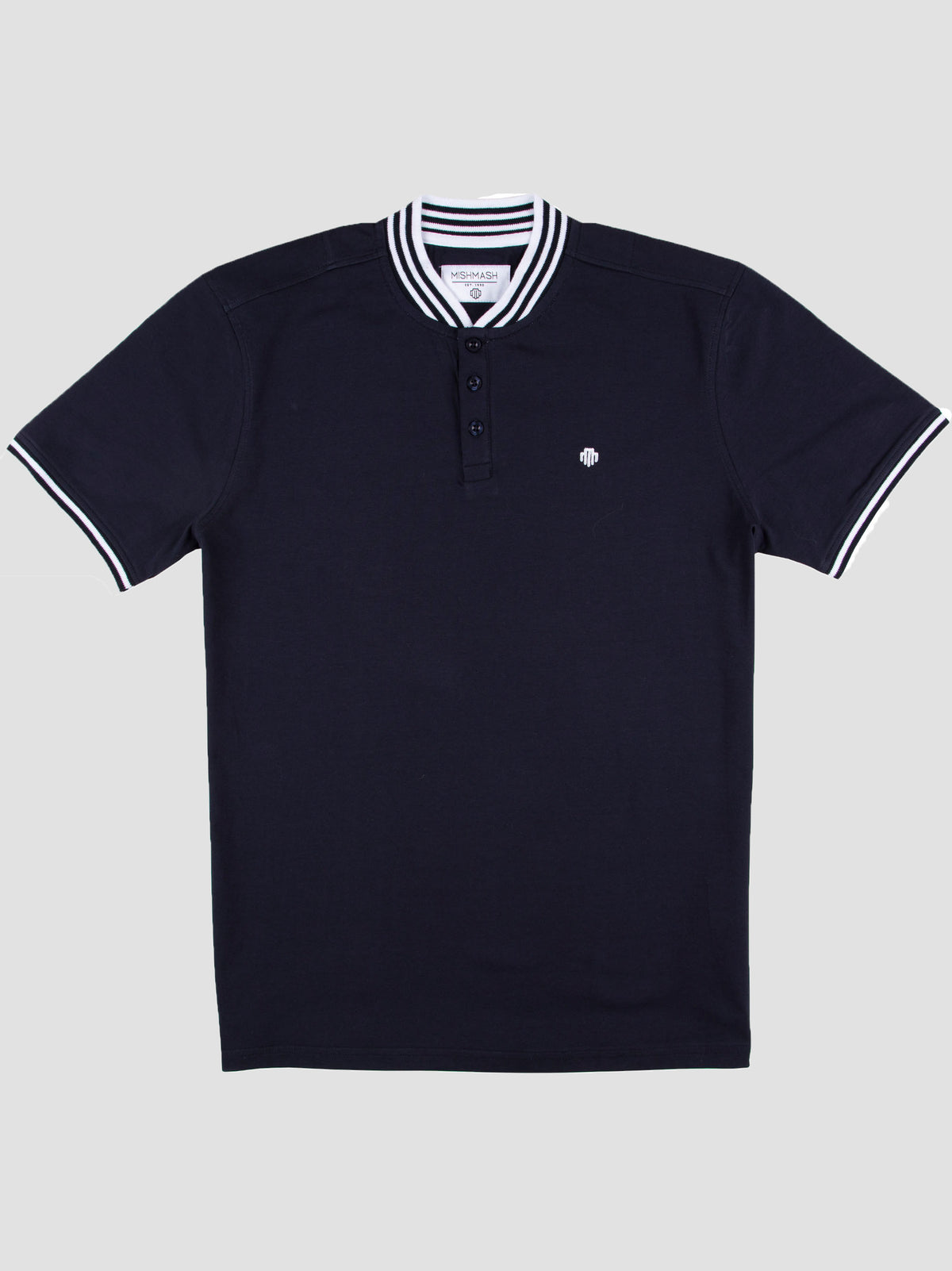 meddlin-navy-bomber-collar-mens-short-sleeve-polo-shirt-mish-mash