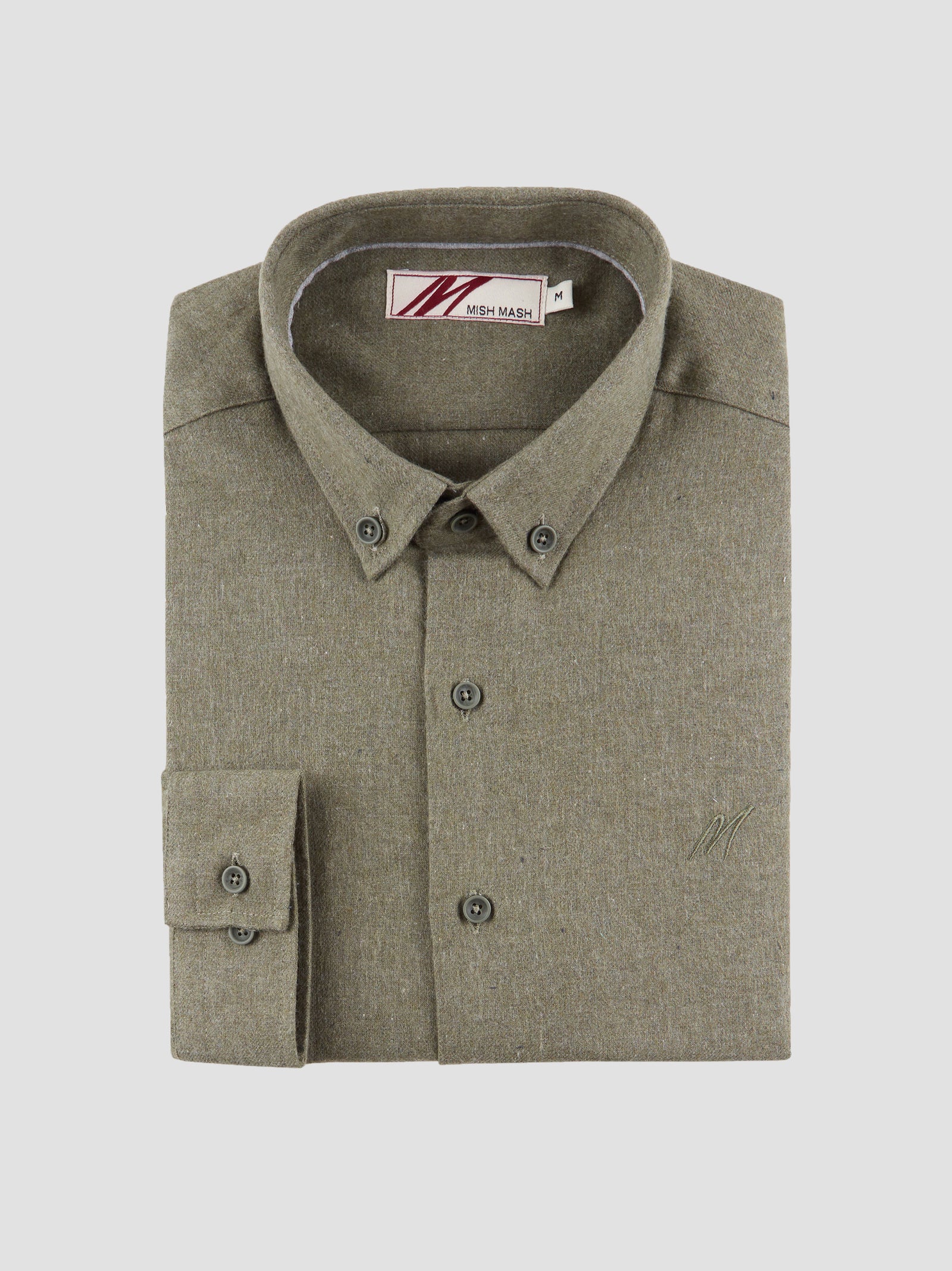 Regular Fit Minnesota Khaki Flannel Long Sleeve Shirt