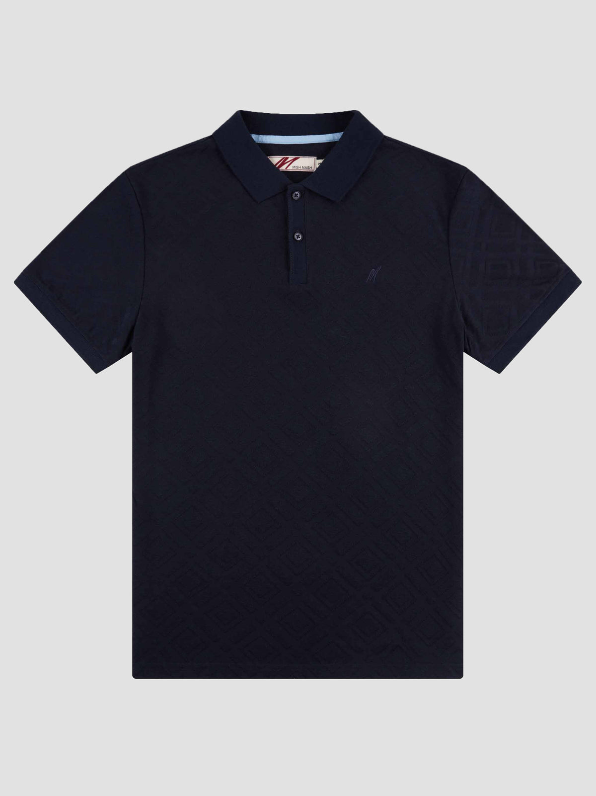 mongoose-navy-jacquard-mens-short-sleeve-polo-shirt-mish-mash