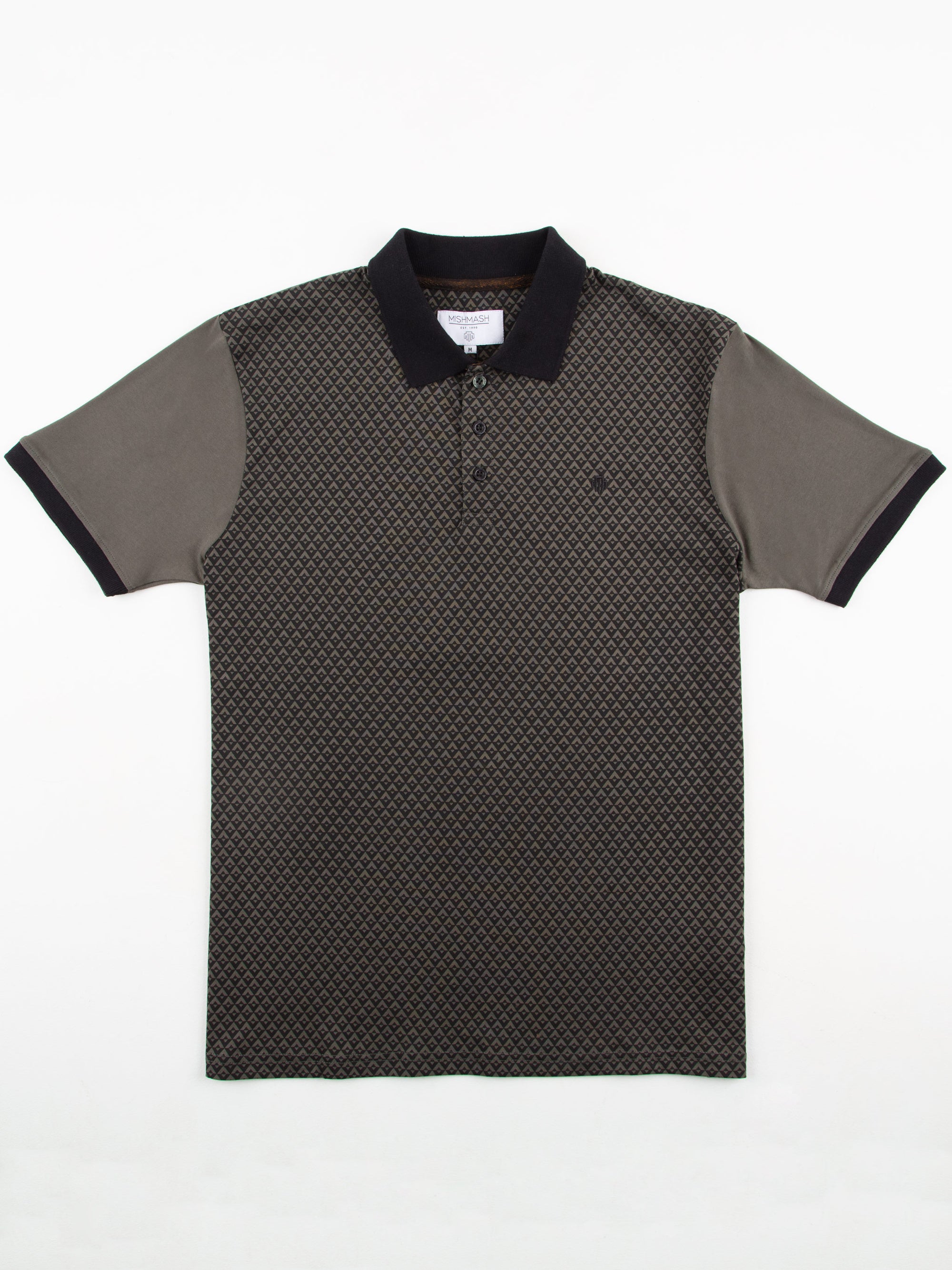 Regular Fit Sirus Khaki Printed Jersey Polo