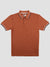 Regular Fit Textured Cotton Jersey Stockholm Camel Polo