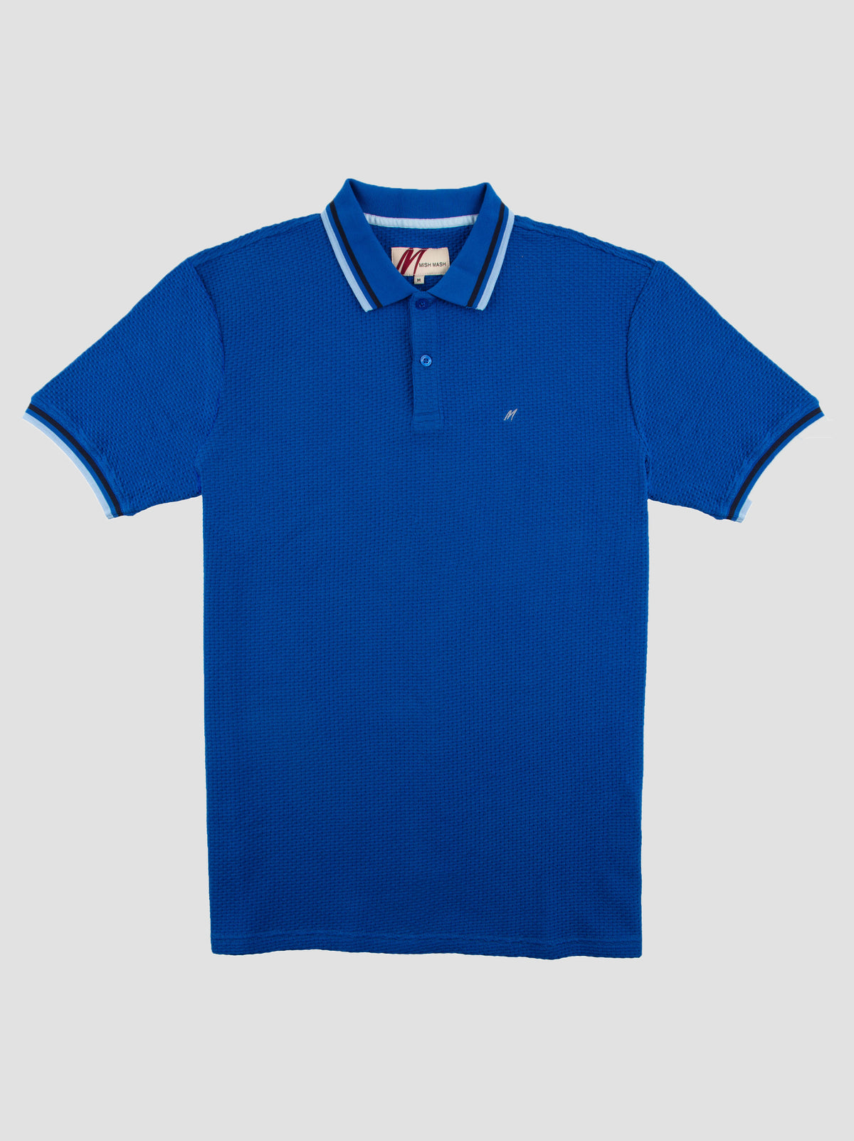 Stockholm-royal- textured-short-sleeve-mens-polo